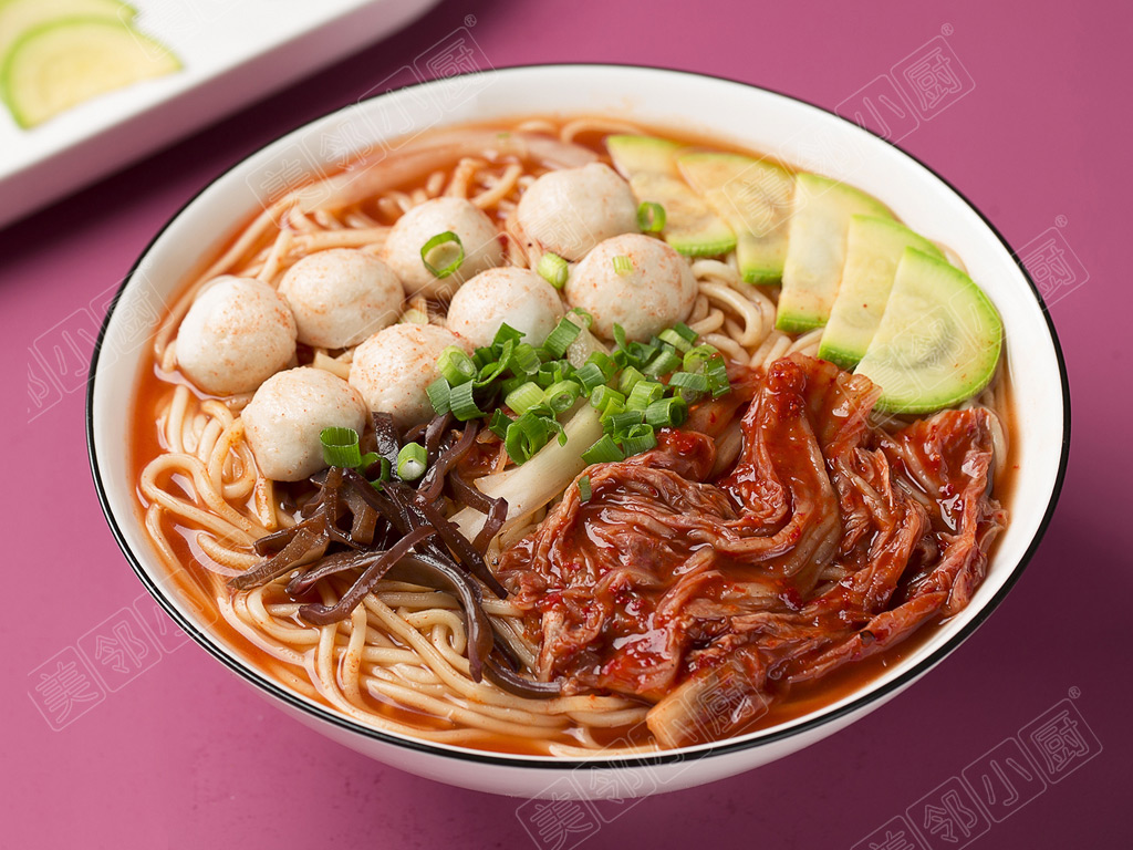 韓式泡菜魚丸面