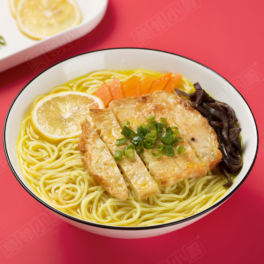 檸檬金湯海鮮面
